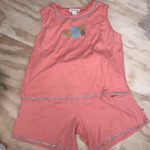 Coral short and tank Set